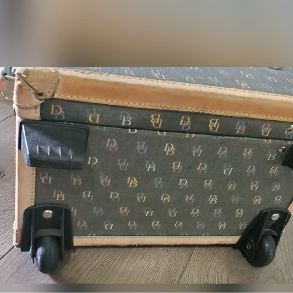 Dooney & Bourke Vintage Style Suitcase - Brown and Tan - Picture 5 of 15